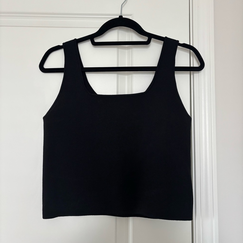 House of Harlow 1960 Black Cropped Tank